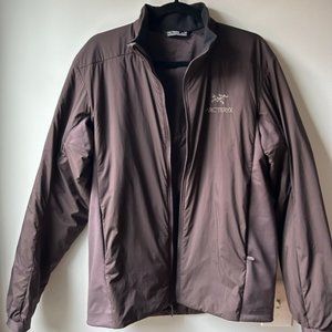 EUC Arc'teryx Men's Atom LT Jacket, Size S, in Color Bitters (Dark Plum), Light